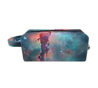 Borsa per il trucco piccola,borsa da viaggio per il trucco,Universo dello spazio della nebulosa colorata,borsa per l'organizzatore del trucco