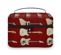 Borsa per il trucco portatile GUIT ARS di grande capacità con cerniera