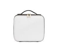 Borsa per il trucco professionale con divisori rimovibili Grande Capacità Doppio Strato Cosmetico Organizer Bag Impermeabile PU Borsa da toilette per pennelli da trucco e cosmetici Custodia da viaggio