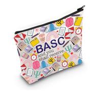 Borsa per il trucco psicologo Regali di psicologia Psicologia Terapeuta Regali BASC e riceverai una borsa con cerniera per insegnante di psicologia, Basc e tu Regno Unito