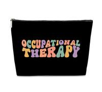 Borsa per il trucco, regalo per terapeuta e OTM, da viaggio, per psicologia, ringraziamento, laurea, compleanno, Natale, apprezzamento, borsa in pelle PU, Colorato