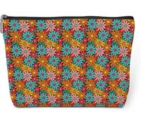 Borsa per il trucco retrò hippie margherita fiori floreale regalo vintage fiore borsa cosmetica mamma compleanno infermiera festa della mamma laurea amicizia regali per donne colleghe dottore nonna