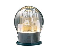 Borsa per il trucco Scatola per cosmetici Cura della pelle Scatola prodotto trasparente con scatola luminosa adatta per bagno camera da letto costruttori di profumi, B, M