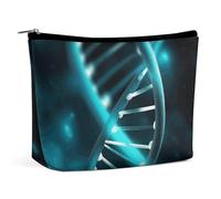 Borsa per il trucco Science Gene Strand Organizer stampato Organizzatore cosmetico pieghevole Borsa per il trucco da viaggio portatile per viaggi di lavoro