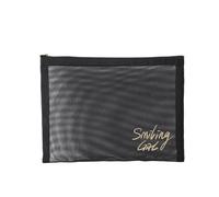 Borsa Per Il Trucco Simple Black Mesh Makeup Case Organizer Storage Pouch Casual Zipper Toiletry Wash Bags Make Up Women Travel Cosmetic Bag Package Borsa Cosmetica(Type F)