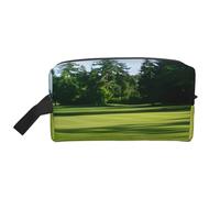 Borsa per il trucco stampata con campo da golf grande borsa cosmetica da viaggio impermeabile custodia cosmetica borsa da toilette organizer per donne mamme ragazze