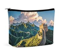 Borsa per il trucco The Great Wall per donna, portatile, cosmetica, impermeabile, estetica, da viaggio e da lavoro
