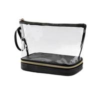 Borsa per il trucco trasparente, borsa da viaggio cosmetica trasparente | borsa cosmetica impermeabile a doppio strato,sacchetto cosmetico impermeabile a doppio strato, borsa per il trucco
