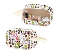 Borsa per il trucco trasparente ispirata a Bob's Louise I Can Smell Fear On You in pelle PU con manico, Odore Paura Pu, No