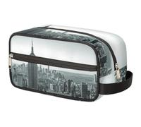 Borsa per il trucco USA Manhattan Sunrise per donne, uomini, bambini, ragazze, ragazzi, borsa da bagno da viaggio per articoli da toeletta cosmetici organizer da doccia, Colore, Taglia unica,