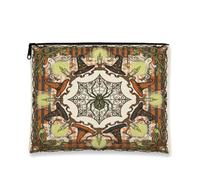 Borsa per il trucco vintage a tema Halloween con cappello da strega, 17,8 x | Modelli di cappello da strega, sacchetto della chiusura lampo del trucco, motivi della candela incandescente