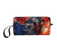 Borsa per il trucco vintage da basket, resistente all'acqua, da viaggio, organizer per articoli da toeletta per donne e uomini, borsa per cosmetici con cerniera, piccola borsa portatile per attrezzi