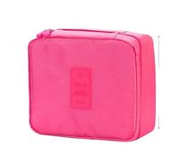 Borsa Per Il Trucco Waterproof Cosmetic Bag For Women Packing Cubes For Travel Large Capacity Makeup Bag Travel Organizer Toiletry Wash Storage Bags Borsa Cosmetica(Rose red)