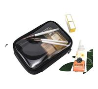 Borsa Per Il Trucco Waterproof Transparent Cosmetic Bag Women Make Up Case Travel Zipper Clear Makeup Beauty Wash Organizer Bath Toiletry Bags Kit Borsa Cosmetica(M)