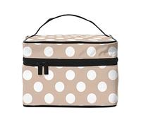 Borsa per il trucco Wave Point, colore della pelle, per donna e ragazza, grande organizer, toeletta portatile, essenziale