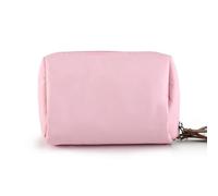 Borsa Per Il Trucco Women Cosmetic Bag Solid Color Korean Style Makeup Bag Pouch Toiletry Bag Waterproof Makeup Organizer Case Luxury Bag Borsa Cosmetica(Pink)