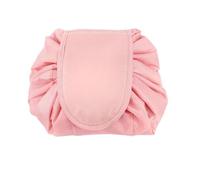 Borsa Per Il Trucco Women Drawstring Cosmetic Bag Travel Storage Makeup Bag Organizer Female Make Up Pouch Portable Waterproof Toiletry Beauty Case Borsa Cosmetica(Pink)
