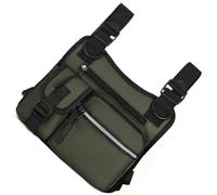 Borsa per imbracatura compatta e funzionale con scomparti con cerniera Costruzione in nylon resistente agli strappi per la borsa per gilet in nylon per avventure in città