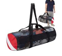 Borsa Per Immersioni - 95x34x34cm Mesh Nero 600 D Nylon Con Cerniera In Nylon, Forte Borsa Da Spiaggia Pieghevole A Secco Veloce E Spesso, Supporto Per Attrezzature Portatile Leggero | Splat D