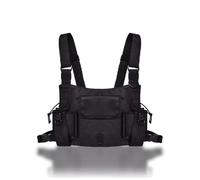 Borsa per Impianti Cablaggio, Porta Radio, Ricetrasmittenti, Borsa Gilet Borsa Tracolla per Pacchetto Anteriore walkie Talkie Custodia Trasporto Porta Spalla Regolabile Spalla Tasca Zaino