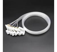 Borsa per inchiostro a rifornimento continuo compatibile con R330 L805 L1800 R1390 2400 Tubo per inchiostro a sei file Set di inchiostri a rifornimento continuo(White length 1.5M)