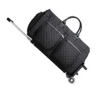 Borsa per Indumenti Con Ruote - Borsone da Viaggio Con Scomparto per Scarpe, A6-Nero-2P