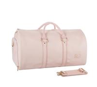 Borsa per indumenti convertibile da donna, borse per indumenti in pelle per viaggi con custodia per scarpe 2 in 1 da appendere valigia borsa da viaggio da donna borsa da viaggio per donna borsone per