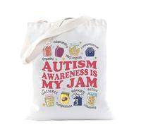 Borsa per insegnante di educazione speciale, regalo per la consapevolezza dell'autismo, regalo per l'inclusione di insegnanti di autismo, neurodiversità, Marmellata di autismo, medium