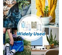 Borsa per irrigazione a goccia automatica regolabile, adatta per piante da interno ed esterno, design salvaspazio, ideale per fiori e piante verdi, senza batterie, design trasparente, controllo del fl