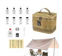 Borsa per kit di spezie da viaggio | Set di condimenti | Bottiglie vuote per condimenti Barattoli da 14 pezzi per la conservazione della cucina Condimento Sale Zucchero Pepe in polvere