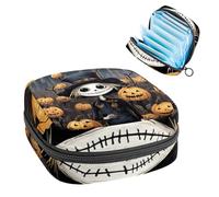 Borsa per kit mestruale per ragazze donne signore, Halloween Spaventapasseri 1275 sacchetti per lo smaltimento degli assorbenti igienici, grande capacità con cerniera