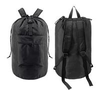 Borsa per la biancheria tipo zaino | Cesto impermeabile per la biancheria | Cinghie regolabili e scomparti, borsa portatile per camera da letto universitaria, viaggio e campeggio