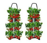 Borsa per la Coltivazione di Fragole 2 Pezzi - Fioriera Traspirante Sospesa per Ortaggi, Erbe e Fiori