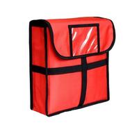 Borsa Per La Consegna,Catering Borsa Termica Pizza Develivey Borsa riutilizzabile impermeabile 33 cm x 33 cm x 11 cm, borse scalda pizza facili da pulire for uso commerciale domestico all'aperto(Red)