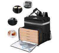 Borsa per la consegna della pizza sacchetto riutilizzabile per la mano di stoffa