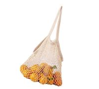 Borsa per la conservazione dei prodotti Pratica borsa per frutta e verdura Borsa pieghevole in rete cotone a rete