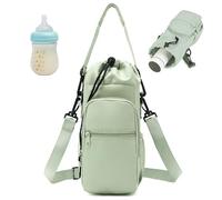 Borsa per la conservazione del latte materno Borsa da viaggio portatile per il raffreddamento del latte materno a tenuta stagna con spazio extra, coulisse e tracolla