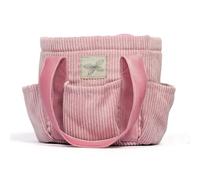 Borsa per la cura dell'Hobby Horse in velluto a coste rosa con 5 scomparti | byAstrup