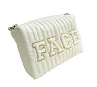 Borsa per la mamma di grande capacità morbida borsa per pannolini ricamata con lettera modello borsa leggera moda carrozzina borsa da appendere alla scuola materna