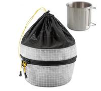 Borsa Per La Protezione Da Stoccaggio Da Tè Da Tè Da Campeggio, Busta Per Pentole Con Design Impermeabile, Cowrage E Chiusura A Zip, Porta Tavolo Portatile, 7.68x5.71x4.33 Pollici, Per Uso Quotidiano