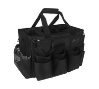Borsa per la pulizia, pieghevole, in tessuto Oxford impermeabile, traspirante, con manico e tracolla, per spruzzi, spolverini, asciugamani, tappeti, spazzole, cucina, salone, lavaggio auto, garage, 45