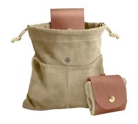 Borsa per la raccolta dei funghi, borsa per la raccolta della frutta all'aperto - pieghevole con coulisse,Borsa portatile per la caccia ai funghi Bushcraft per viaggi, escursioni, zaino in spalla