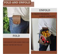 Borsa per la raccolta dei funghi, borsa per la raccolta della frutta all'aperto | pieghevole con coulisse per escursionismo - Borsa portatile per la caccia ai funghi Bushcraft per viaggi, campeggio, e