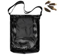Borsa per la raccolta della frutta, in rete, con tracolla regolabile, portatile, traspirante, pieghevole, per raccogliere frutteto, giungla, fattoria, caccia