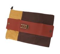 Borsa per la Raccolta della Frutta, Tela con Cerniera e Borsa per la Raccolta della Frutta in Pelle PU Appesa Alla Vita per il Giardino (BROWN)