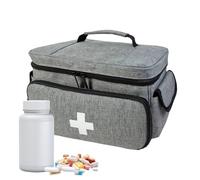 Borsa per la salute domestica - Organizzatore di medicinali impermeabili, deposito pillole multi -compartimento | Caso di farmacia portatile, controllo di temperatura isolato, busta di approvvigioname