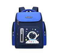 Borsa per la scuola elementare da 3 a 6 ° grado, spalla, spazio, trasporto, zaino militare per bambini, zaino digitale (blu, taglia unica)