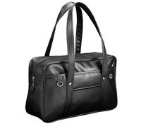 Borsa per la scuola giapponese capacità in pelle PU BASSO Giapponese con borsetta scolastica con cerniera multi-tasca con foro per cavi per le cuffie Borsa a tracolla portatile Borsa per borse