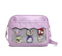 Borsa Per La Scuola Studentessa Pura Crossbody Intaglia Giapponese Styles Spalla Itabag Con Cinturino Regolabile Per Spillo Trasparente Chiaro Itabag Pu Spalla Crossbody Scuola Lo Spillo A