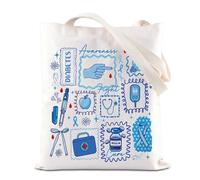 Borsa per la sensibilizzazione al diabete, idea regalo per combattere il diabete, idea regalo per il diabete di tipo 1, Diabete-t Regno Unito, INCHES